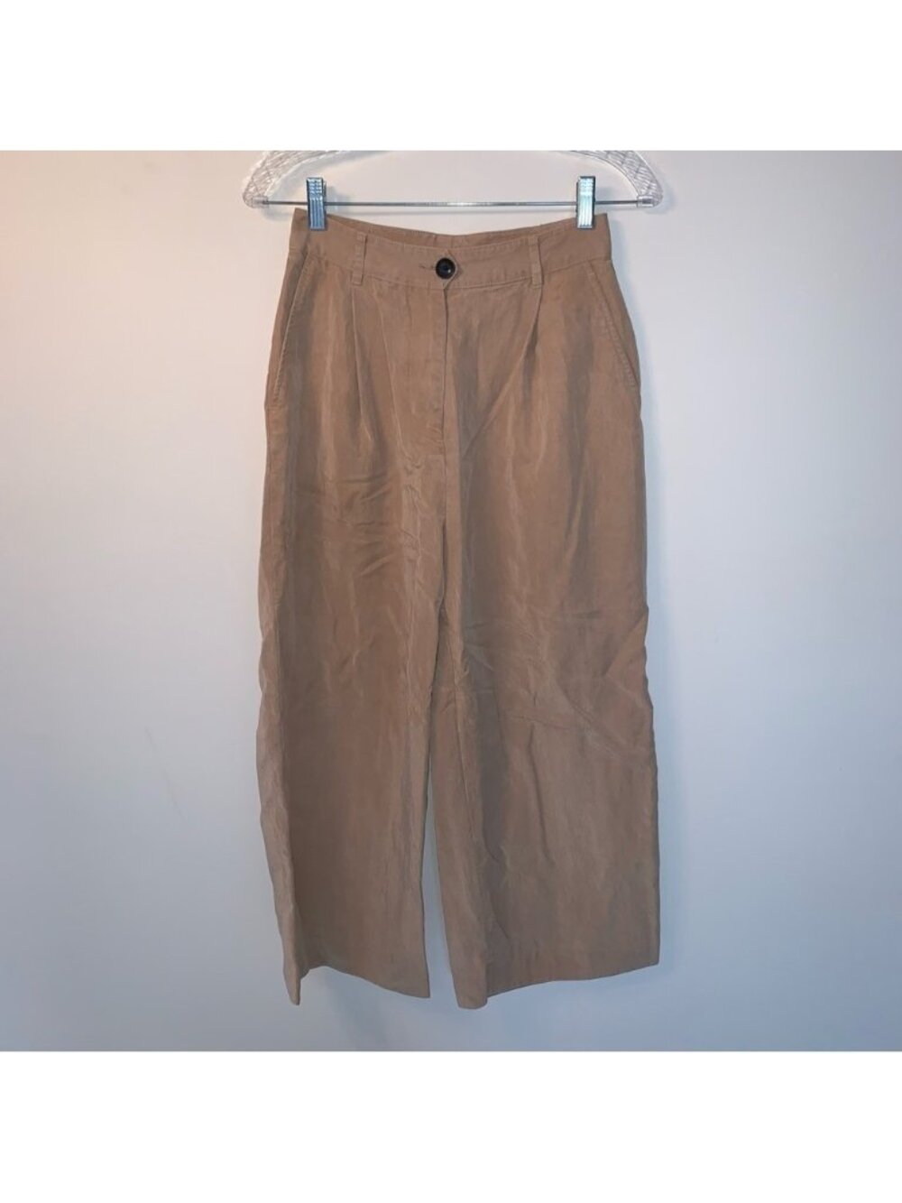 Rag & Bone Women’s Dark Khaki Ivy Culotte Cropped Pants 2 - Picture 5 of 13